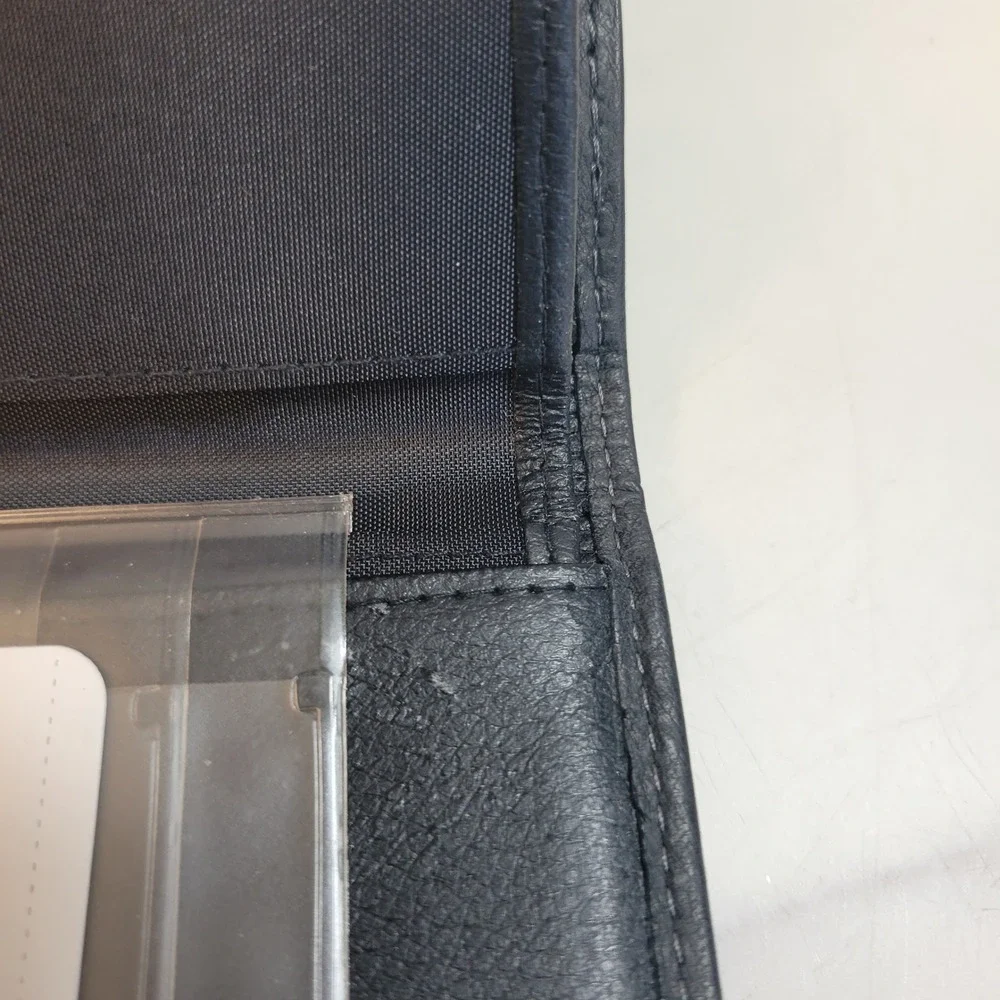 Buxton black leather